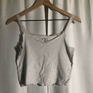 White crop top